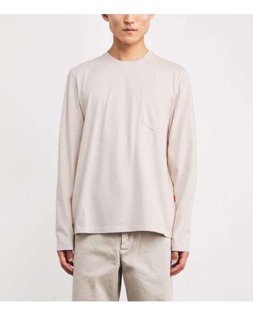 Barena White Cotton Luigi Long-Sleeve T-Shirt for men