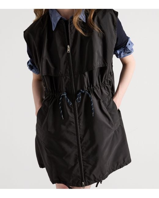 Prada Black Re-Nylon Mini Dress