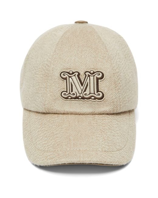 Max Mara Natural Monogram Cap
