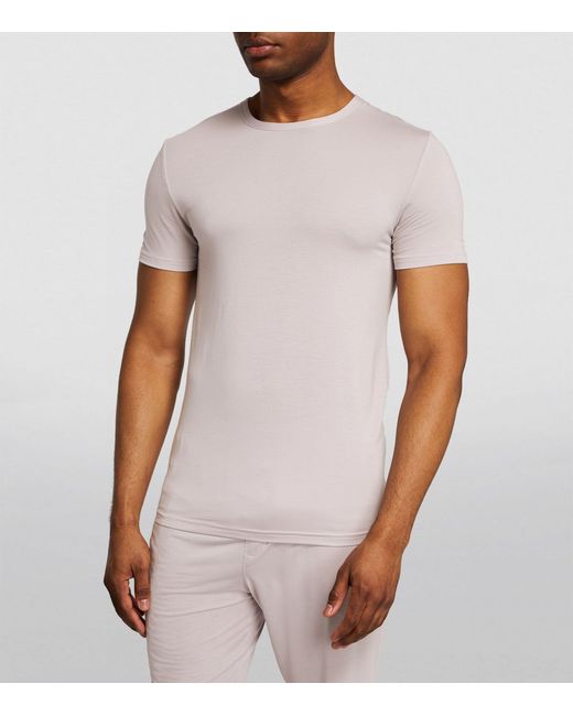 Calvin Klein Pink Modal Lounge T-shirt for men
