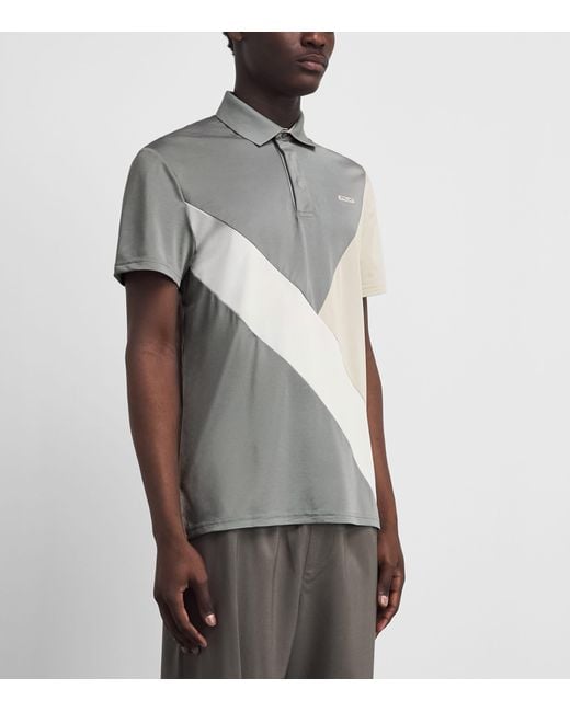 Ralph Lauren Gray Colour-Block Polo Shirt for men