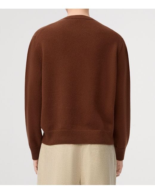 Loewe Brown Wool Anagram Sweater for men