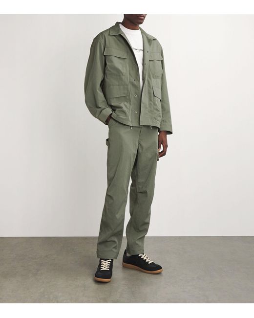 Snow Peak Takibi Weather Cloth Field Jacket in Green for Men | Lyst