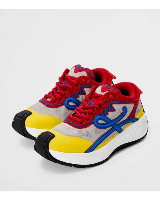 Loewe Blue Leather Pogo Sneakers for men