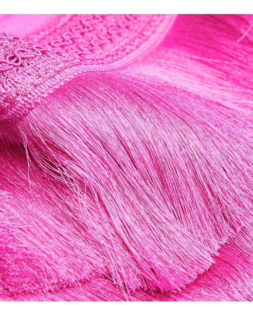 PATBO Pink X Harrods Fringe-trim Mini Skirt