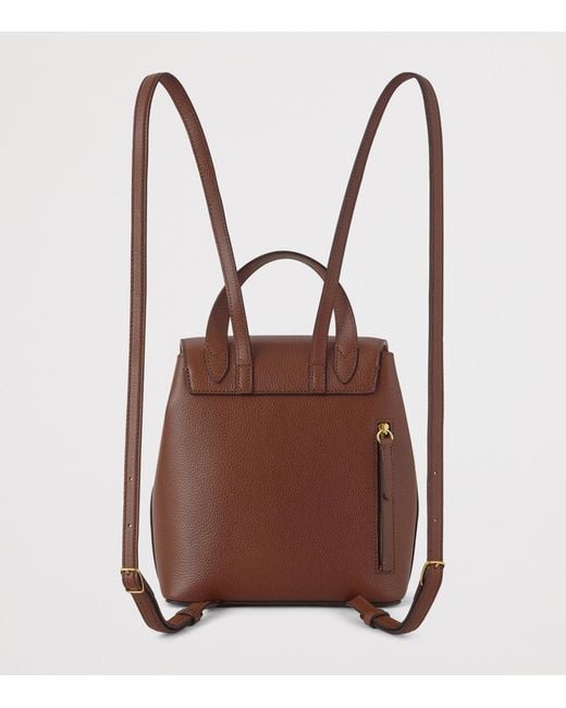 Mulberry Brown Mini Grained Leather Bayswater Backpack