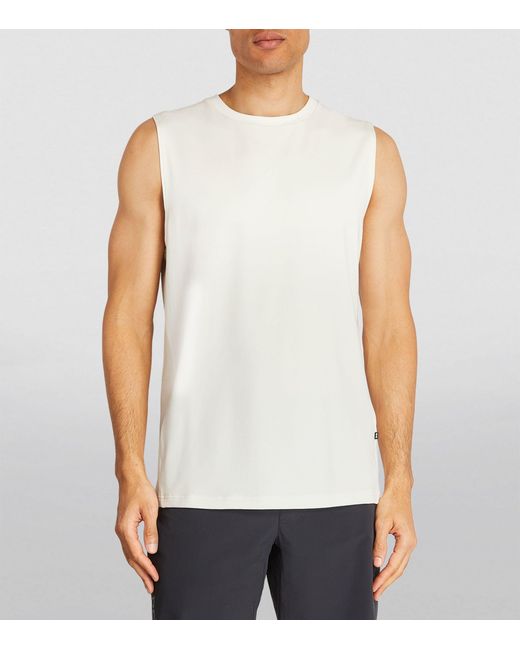 On Shoes White Focus Tank Top for men