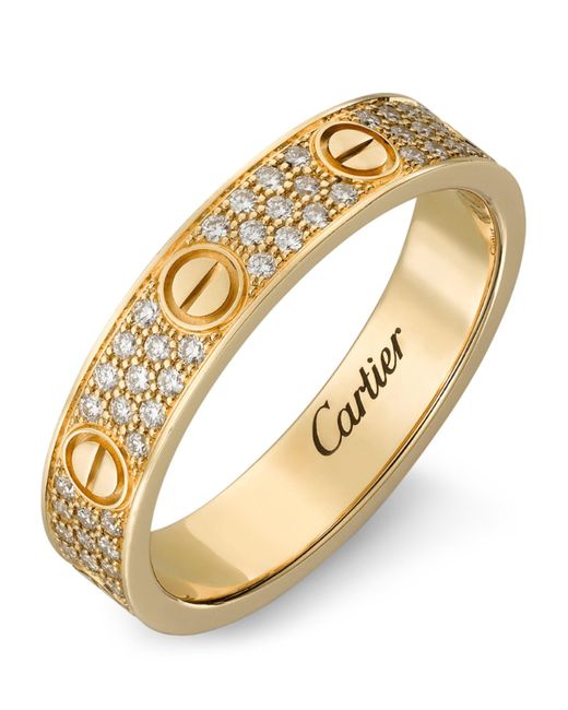 Cartier Metallic And Diamond Love Ring for men