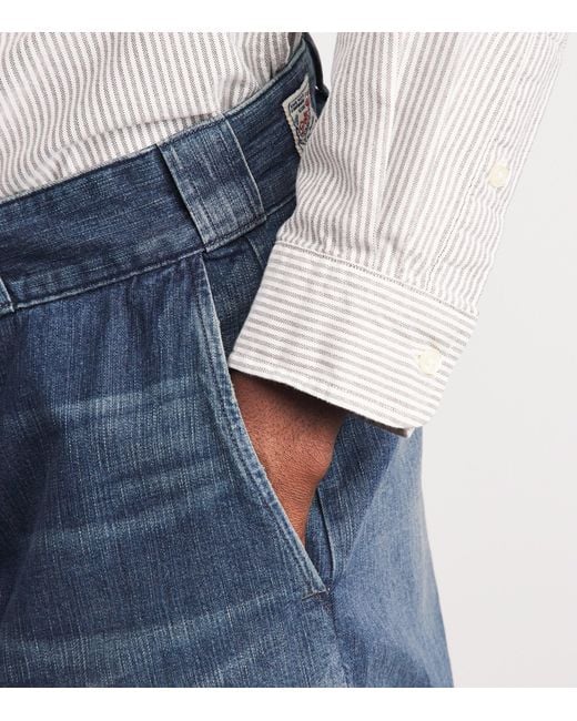 Polo Ralph Lauren Blue Wide-Leg Jeans for men