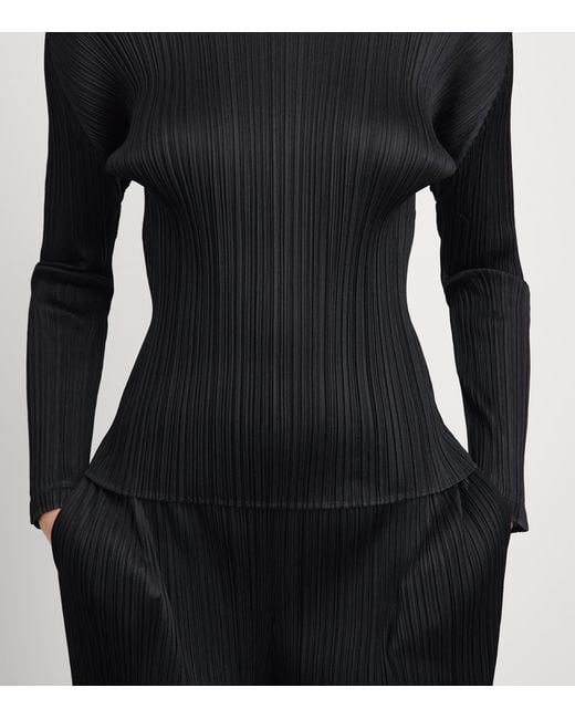 Pleats Please Issey Miyake Black Monthly Colors February Top