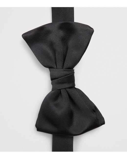 Emporio Armani Black Silk Bow Tie for men