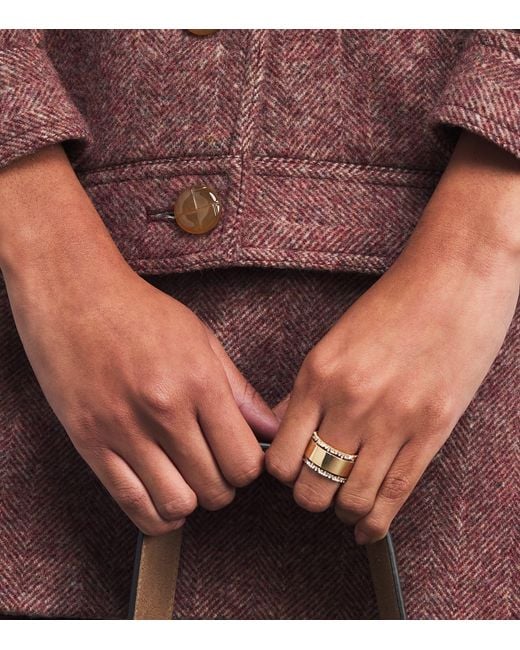 Suzanne Kalan Metallic And Diamond Tech Ring Jackets