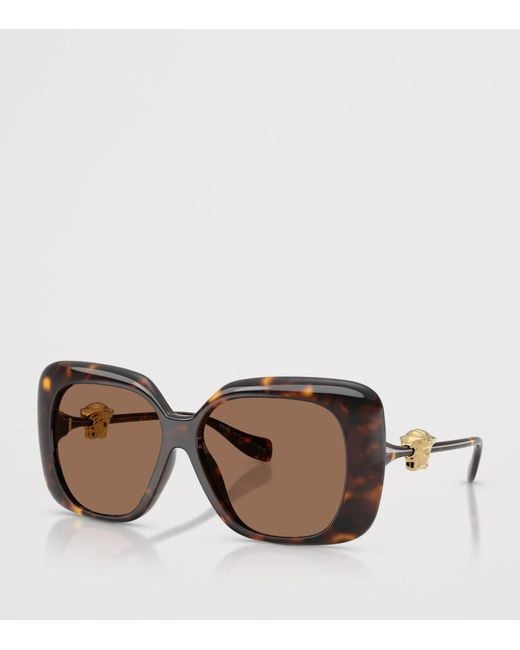 Versace Brown Injected Ve4499U Square Sunglasses