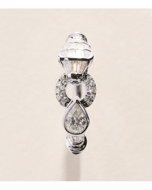 SHAY Natural And Diamond Serpentine Ring