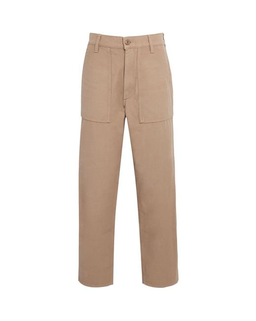 Polo Ralph Lauren Natural Cotton Cropped Trousers