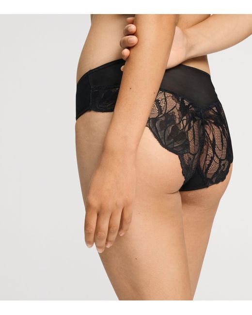 Hanro Black Lysia Midi Briefs
