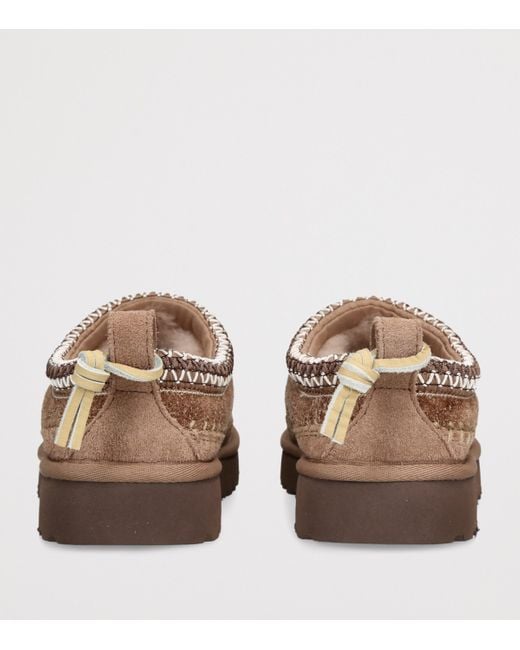 Ugg Brown Suede Tasman Biarritz Slippers