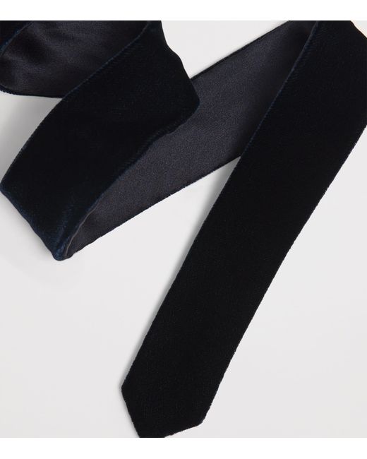 Giorgio Armani Black Velvet Tie for men