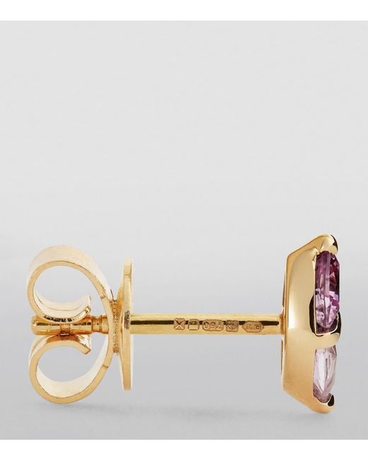 Emily P. Wheeler Metallic And Sapphire Tilly Stud Earrings