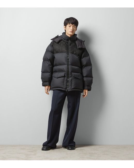 Gucci Black Down-filled Gg Puffer Jacket for men