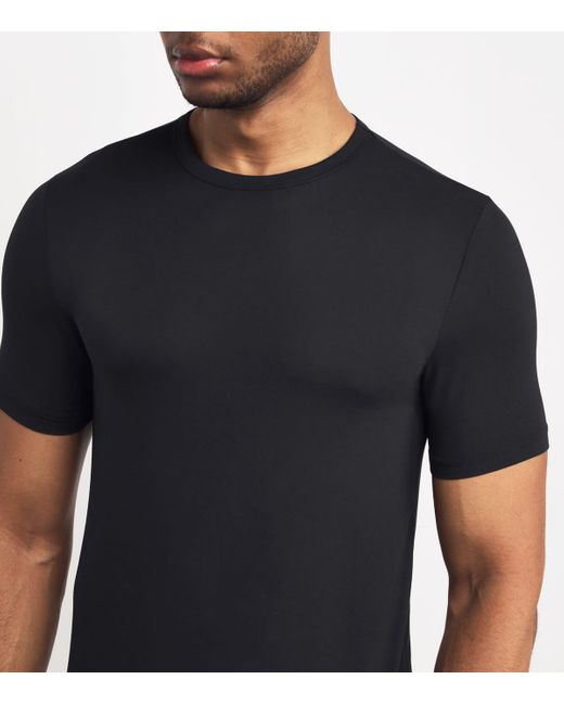Boss Blue Pack Of 3 Stretch-Bamboo Viscose T-Shirts for men