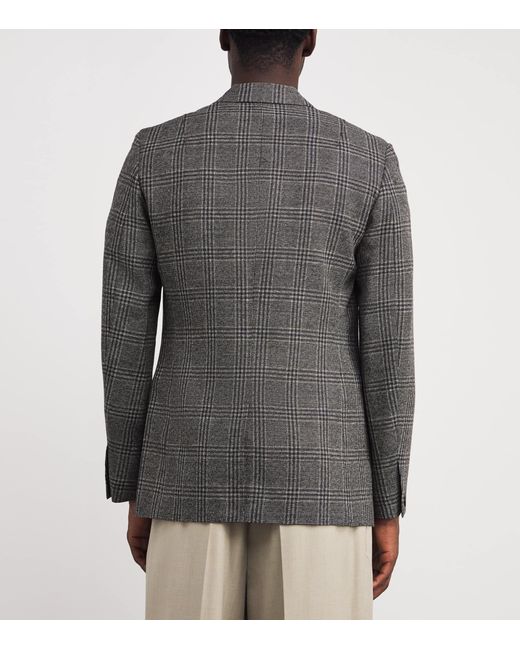 Rag & Bone Gray Wool Plaid Blazer for men