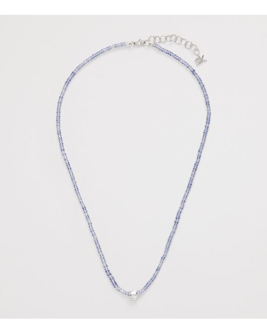 Suzanne Kalan Metallic And Iolite Infinite Beaded Necklace