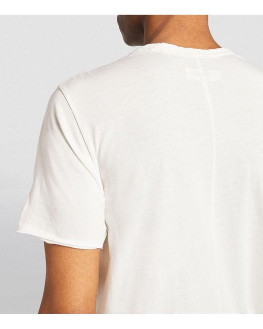 Rag & Bone White Raw Pocket Miles T-shirt for men
