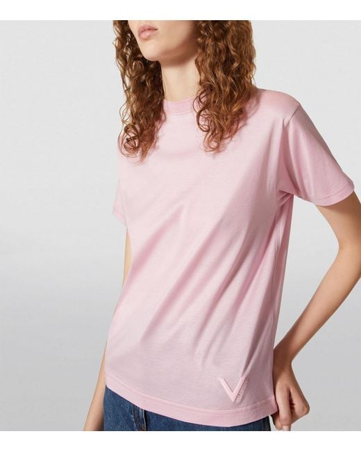 Valentino Garavani Pink Cotton T-shirt