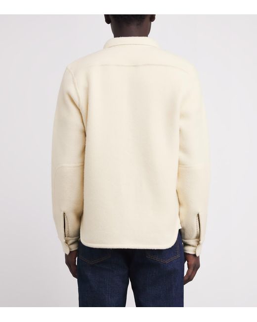 Polo Ralph Lauren Natural Wool-Blend Felt Overshirt for men