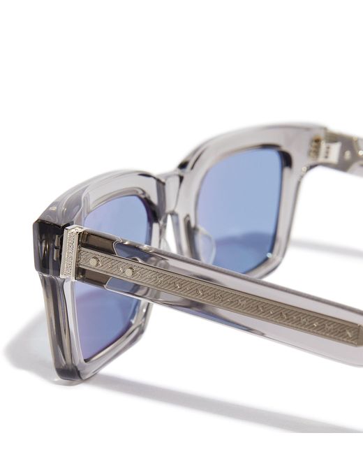Matsuda Blue Tinted Square Sunglasses for men
