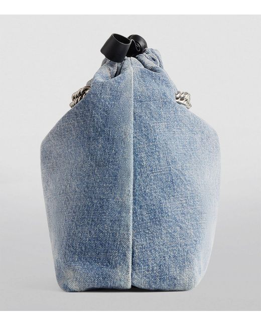 Balenciaga Blue Small Crush Tote Bag