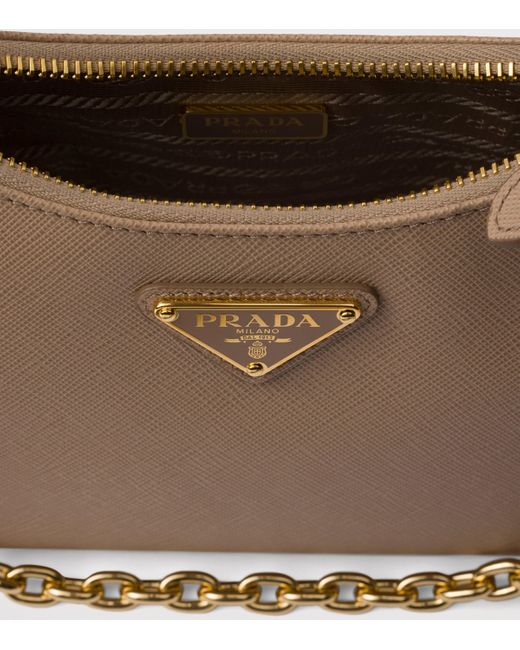 Prada Brown Leather Re-Edition 2005 Shoulder Bag