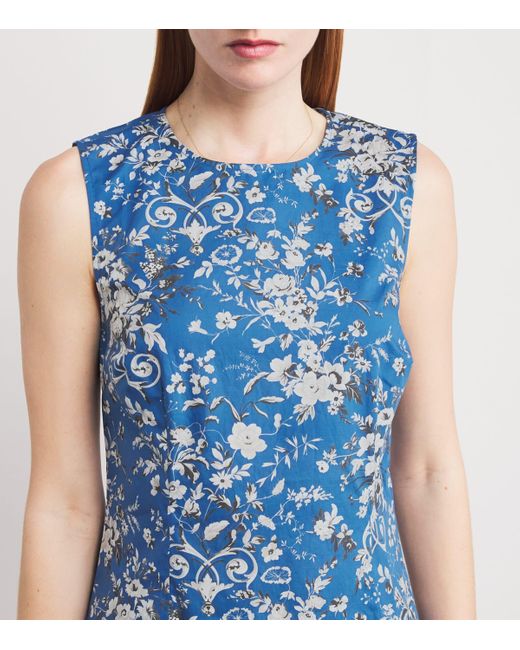 Doen Blue Floral Adele Mini Dress