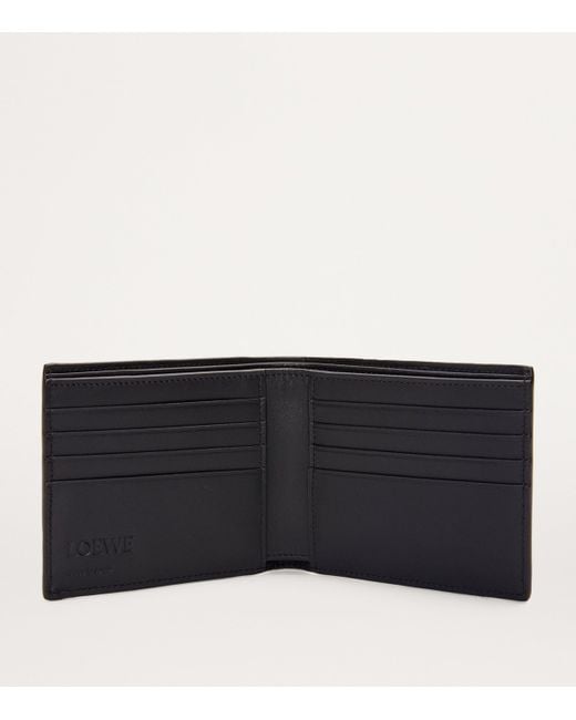 Loewe Black Textured Leather Bifold Wallet for men