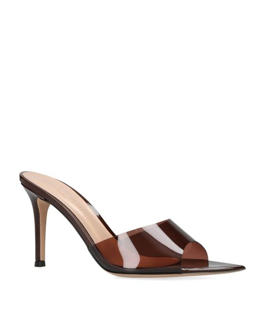 Gianvito Rossi Brown Elle Mules 105