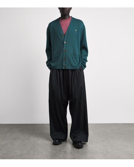 Vivienne Westwood Green Wool-Cashmere Alex Cardigan for men