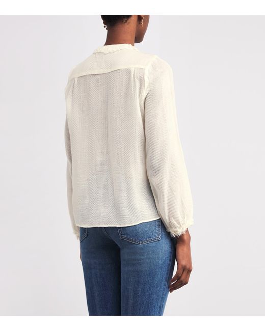 Ulla Johnson White Wool Adriel Tunic Blouse
