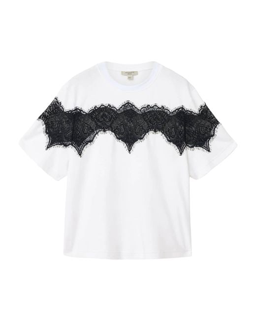AllSaints Black Organic Cotton Lisa T-Shirt