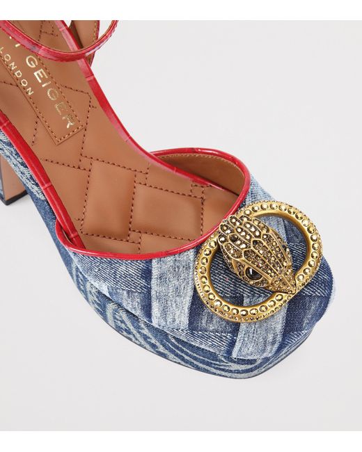 Kurt Geiger Blue Platform Shoes