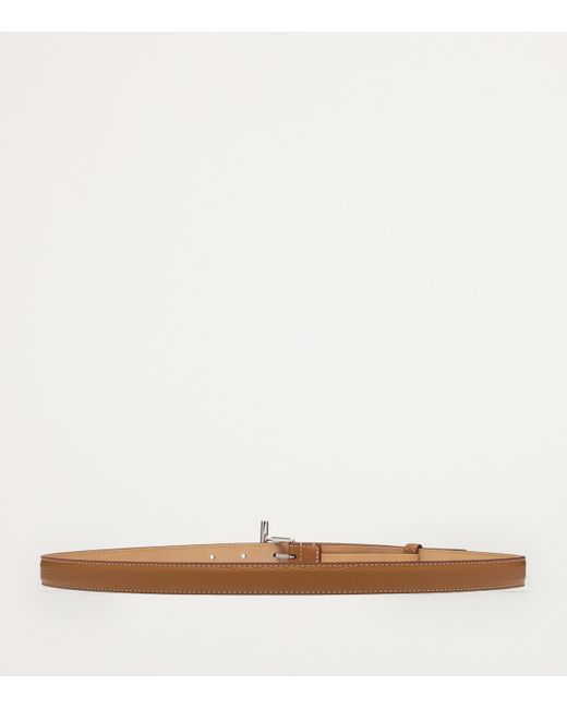 McQueen Natural Leather T-Bar Belt