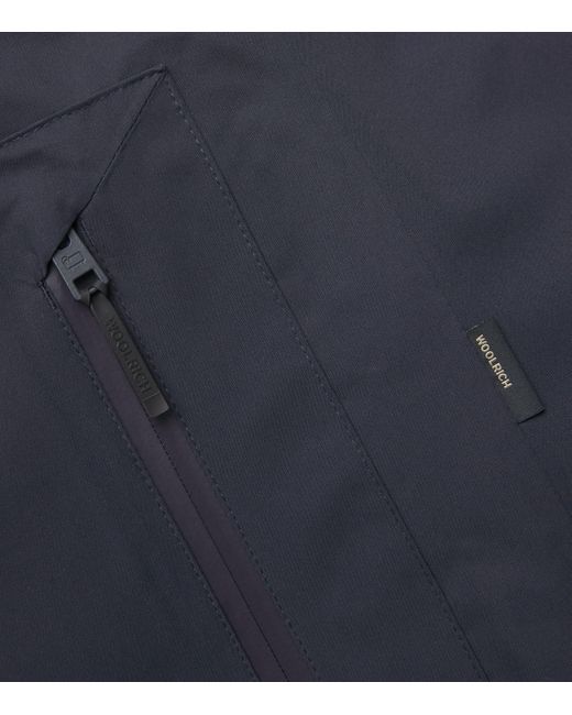 Woolrich Blue Waterproof 2-In-1 Car Coat for men