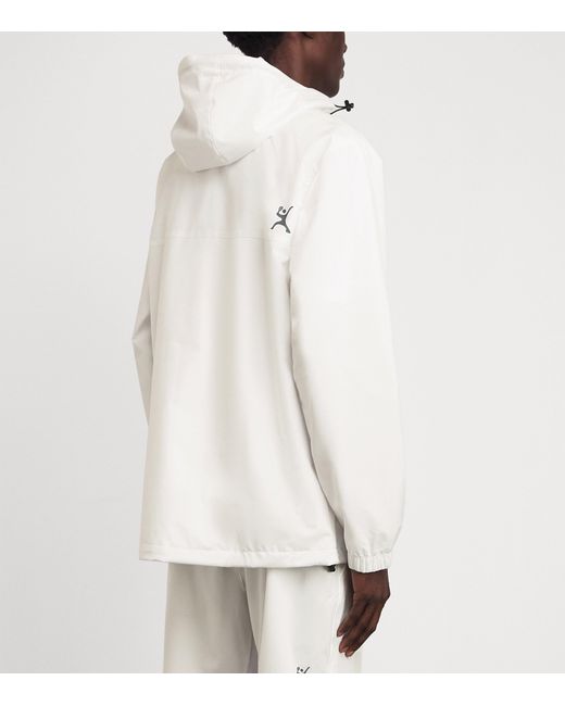 Pulco Studios White Water-Resistant Coaches Jacket for men