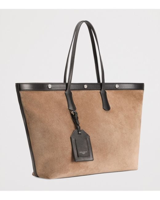 Dolce & Gabbana Brown Suede Atene Tote Bag for men