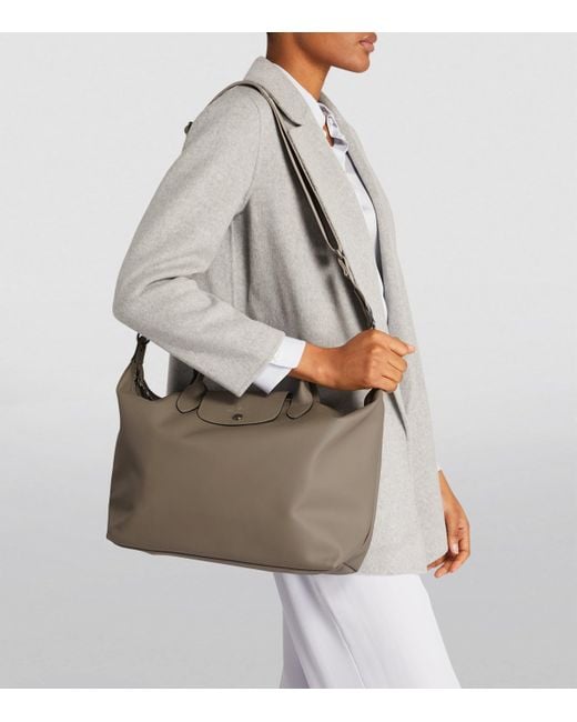 Longchamp Brown Large Leather Le Pliage Xtra Tote Bag