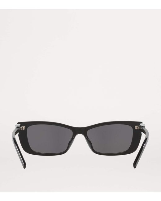 Gucci Gray Slim Cat-Eye Sunglasses