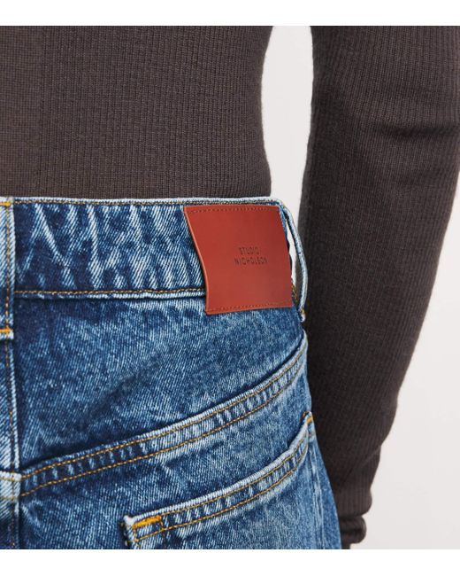Studio Nicholson Blue Riso Straight Jeans for men