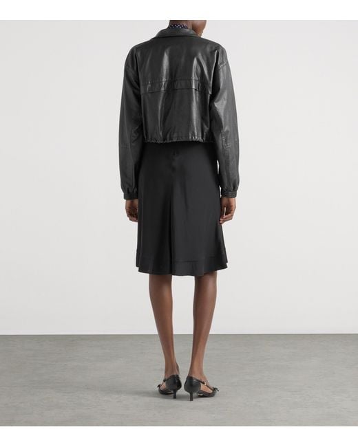 Prada Black Nappa Leather Jacket