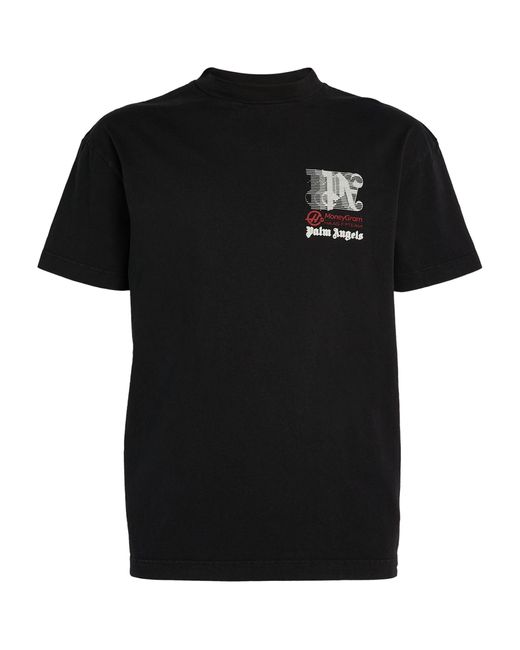 Palm Angels Black X Moneygram Haas F1 Team Graphic T-shirt for men