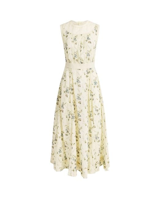Doen Metallic Organic Cotton Liliane Midi Dress